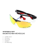 YEAZ SUNUP Set Magnet-Sport-Sonnenbrille in mattschwarz