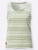 WITT WEIDEN Shirttop in khaki-ecru-bedruckt