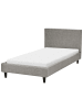 Beliani Einzelbett FITOU in Grau/Braun - (W) 100 x (H) 87 x (L) 214 cm