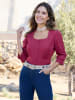 Sieh an! 3/4-Arm-Bluse in bordeaux