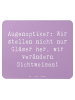 Mr. & Mrs. Panda Mousepad Spruch Augenoptiker Sichtweise mit Spruch in Lavendeltraum