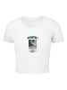 Mister Tee Cropped Tee in white
