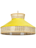 Beliani Pendelleuchten BATALI in Naturfarben/Gelb - (W) 45 x (H) 167 x (L) 45 cm