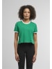 Urban Classics T-Shirt in froggreen/white