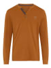 Delmao Henleyshirt in cognac