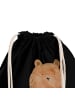 Mr. & Mrs. Panda Stofftasche Bär Dankbar ohne Spruch in Schwarz