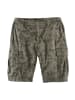 John Devin Cargoshorts in khaki bedruckt