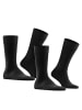 Falke Socken 4er Pack in Schwarz/Schwarzblau