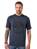 JP1880 Kurzarm T-Shirt in navy blau