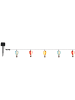 Globo lighting Solarleuchte "SOLARLEUCHTE KUNSTSTOFF BUNT, 9XLED" in multicolored