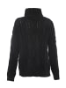 myMo Damen Rollkragenpullover in SCHWARZ