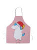 Mr. & Mrs. Panda Kellnerschürze Einhorn Weihnachtsmann ohne Spruch in Rot Pastell