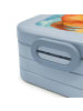 Mr. & Mrs. Panda Lunch Box Sternzeichen Krebs Design mit Spruch in Blau Pastell
