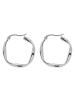 Adeliás Damen Ohrringe – Creole aus Edelstahl in silber