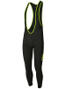 rh+ Radhose Nordic Bibtight in black-acid lime