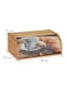 relaxdays Brotkasten Frühstücksmotiv in Natur - (B)40 x (H)17 x (T)27 cm