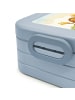Mr. & Mrs. Panda Bentobox Spinne Agathe Pommes Design mit Spruch in Blau Pastell
