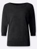 WITT WEIDEN 3/4-Arm-Pullover in schwarz