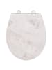 Wenko WC-Sitz MARBLE, Duroplast in Mehrfarben, (B) 38 x (L) 44,5 cm