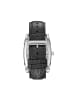 Heritor Valentin Lederarmbanduhr mit Datumsanzeige in Silver/White