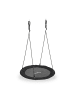 relaxdays Nestschaukel in Schwarz - Ø 90 cm
