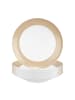 Seltmann Weiden 6er Set Suppenteller Liberty Pure Colors in ø 23,5 cm in Dusty Beige