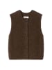 Marc O'Polo Ärmelloser Cardigan regular in shaded brown melange