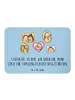 Mr. & Mrs. Panda Magnet Stiefvater Liebe mit Spruch in Blau Pastell