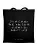 Mr. & Mrs. Panda Uni Tasche Spruch Triathlon Helden mit Spruch in Schwarz