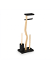 relaxdays WC Garnitur in Schwarz/ Natur - (B)30 x (H)80 x (T)20 cm
