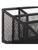 relaxdays Schreibtischorganizer in Schwarz - (B)25,5 x (H)10,5 x (T)18 cm