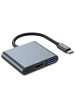 TechProtect HUB Tech-Protect V1 3in1 USB-C – USB-A 3.0 / USB-C PD 100 W in Grau