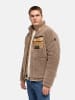 STONE HARBOUR Plüschjacke Sorees XX in Dark Taupe