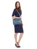 Samantha Look Umhängetasche echt Leder in hellblau