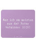 Mr. & Mrs. Panda Mouse Pad Spruch Heimweh Dich mit Spruch in Lavendeltraum