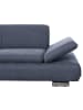 58 aufm Kessel ECKSOFA mit Ottomane links Kaye Flachgewebe blau