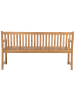 Beliani Gartenbank VIVARA in Braun - (W) 160 x (H) 88 x (L) 61 cm