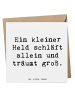 Mr. & Mrs. Panda Grußkarte Spruch Alleine schlafen lernen mit Sp... in Weiß