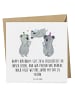Mr. & Mrs. Panda Einladungskarte 2016 Geburtstag mit Spruch in Weiß