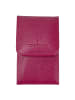 Windrose Beluga Schmuckkasten Leder 10 cm in beere