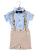 Little Gent 4tlg Set Frühling, Sommer in beige hellblau