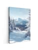 MuchoWow Leinwand bilder Schneelandschaft (BxH)