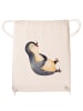 Mr. & Mrs. Panda Turnbeutel Pinguin Lachen ohne Spruch in Creme