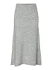 Pieces Strickrock in Medium Grey Melange