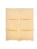 HOMCOM Paravent-180L x 1,9B x 180H cm-Naturholz