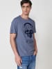 KOROSHI Kurzarm-t-shirt. in blau