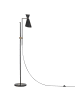 Beliani Stehleuchte MELAWI in Schwarz/Gold - (W) 57 x (H) 155 x (L) 30 cm