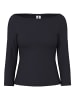 Pieces Oberteil mit 3/4-Ärmeln in Black