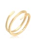 Elli Ring 925 Sterling Silber Geo, Twisted in Gold