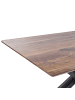 Beliani Esszimmertisch SPECTRA in Braun/Schwarz - (W) 90 x (H) 76 x (L) 140 cm